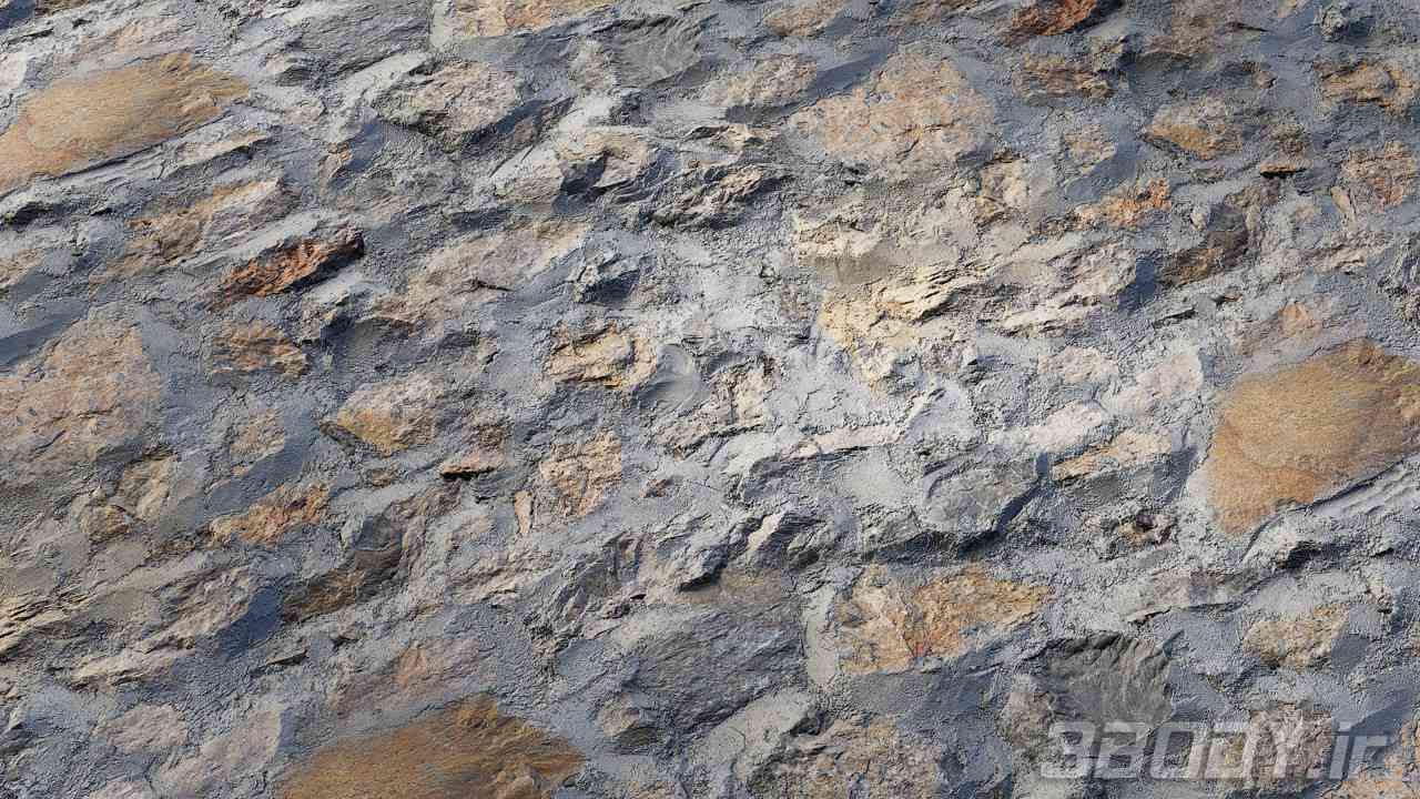 متریال دیوار سنگی stone wall عکس 1